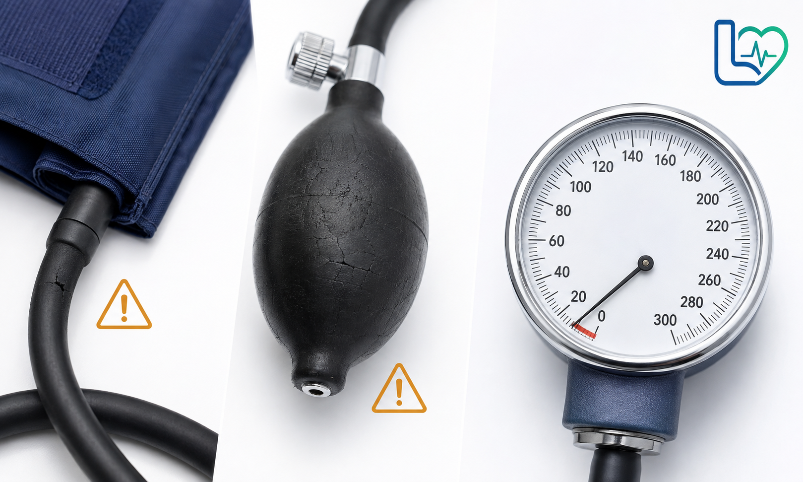 نشانه‌های خرابی شلنگ، پوار و گیج فشارسنج عقربه‌ای