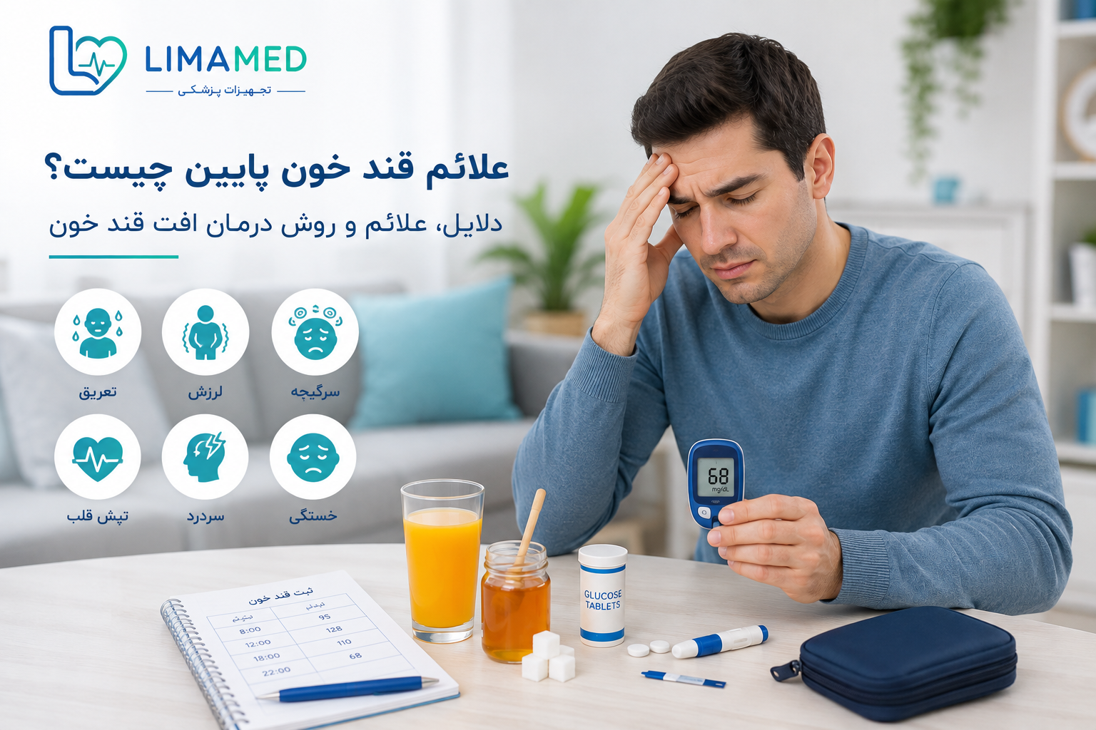 علائم قند خون پایین چیست؟ دلایل، علائم و روش درمان افت قند خون