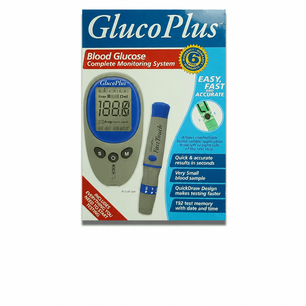 دستگاه تست قند خون گلوکوپلاس Gluco Plus