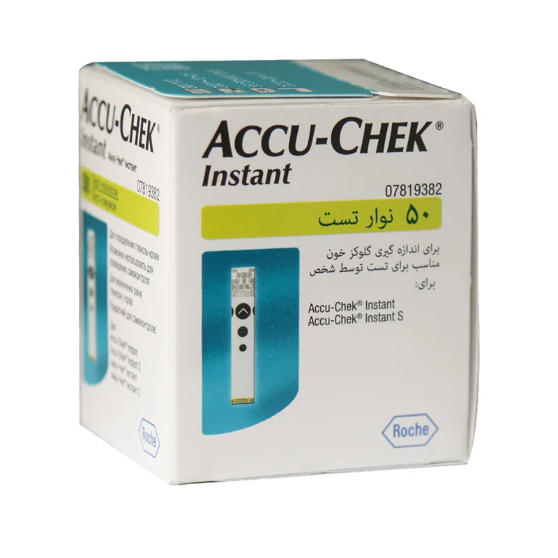 نوار تست قند خون اکیوچک اینستنت بسته 50 عددی