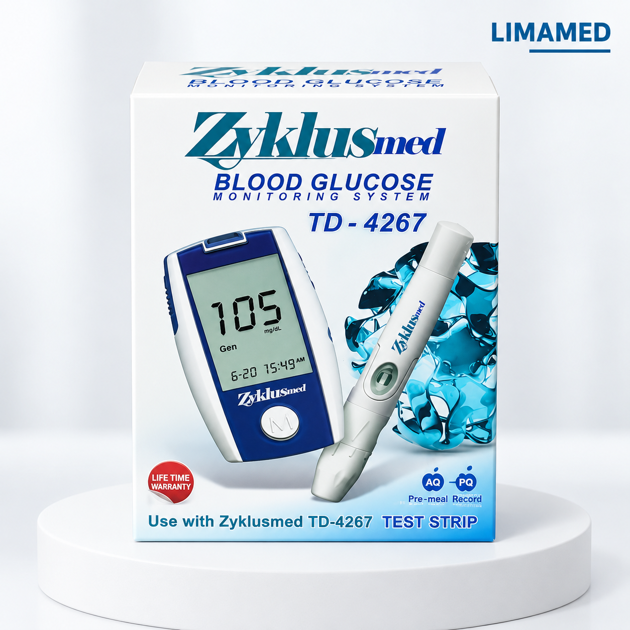 دستگاه تست قند خون زیکلاس مد مدل TD-4267