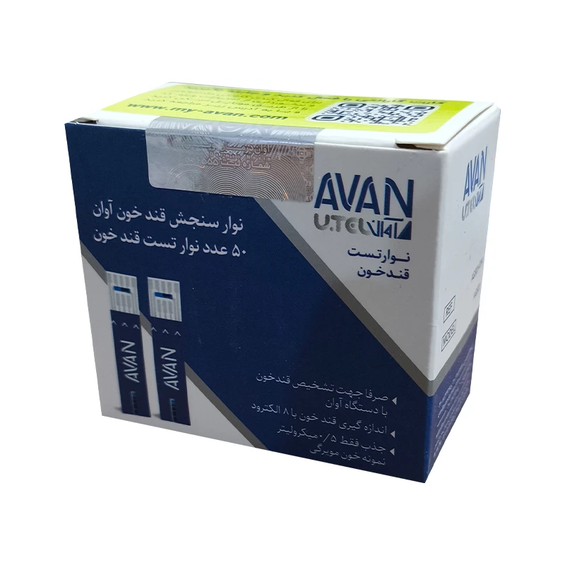 نوار تست قند خون آوان 50 عددی